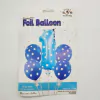 Set Globos 1 Año azul