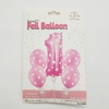 SET GLOBOS 1 AÑO ROSA