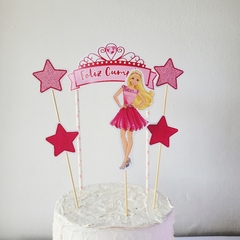 TOOPER PARA TORTA "BARBIE"