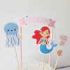 TOOPER PARA TORTA SIRENA "BAJO EL MAR"