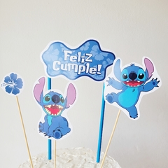 Tooper para torta Stich Azul - comprar online