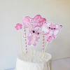Tooper para torta de Stich Rosa