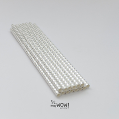 SORBETES IRIDICENTES BLANCOS x 12 - comprar online