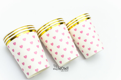VASO CORAZONES ROSA X 10 en internet