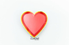 PLATO CORAZON ROJO x 10