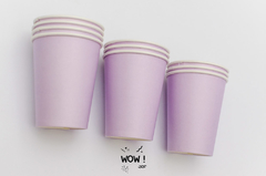 Vaso Pastel Lila x 10 - comprar online