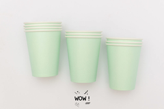 Vaso Pastel Aqua x 10