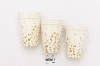Vasos Estrellas Doradas x 10