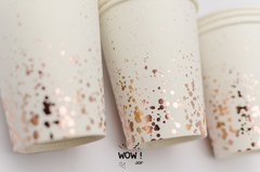 Vasos Confeti Rose Gold x 10 en internet