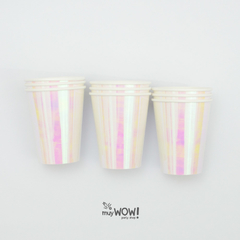 VASOS IRIDISCENTE X 10