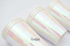 VASOS IRIDISCENTE X 10 - Muy WOW!