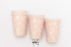 Vaso Durazno con Flores