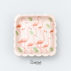 PLATO FLAMINGO CARIBBEAN x 10