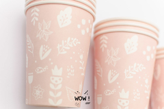 Vaso Durazno con Flores - comprar online