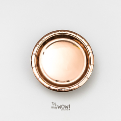 PLATO METALIZADO ROSA GOLD x 10