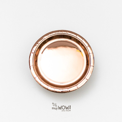 PLATO METALIZADO ROSA GOLD x 10 - comprar online
