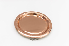 PLATO METALIZADO ROSA GOLD x 10 en internet