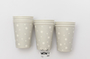 Vasos Gris y Estrellas x 10