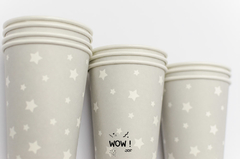 Vasos Gris y Estrellas x 10 en internet