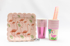 PLATO FLAMINGO CARIBBEAN x 10 - tienda online