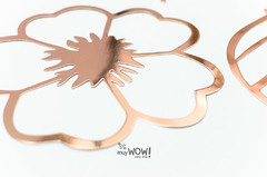 GUIRNALDA HOJAS CALADAS ROSA GOLD - comprar online