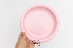 Plato Pastel Rosa x 10 en internet