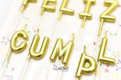 SET VELAS FELIZ CUMPLEAÑOS ORO en internet