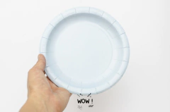Platos Pastel Celestes x 10 - comprar online