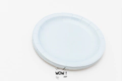 Platos Pastel Celestes x 10 en internet