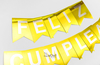 BANDERIN FELIZ CUMPLEAÑOS DORADO