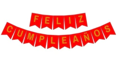 BANDERIN FELIZ CUMPLEAÑOS