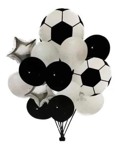 Set de Globos Futbol y estrellas