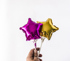 GLOBO METALIZADO 10CM ESTRELLA - comprar online