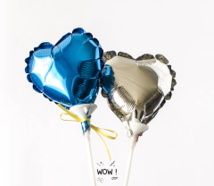 GLOBO METALIZADO 10CM CORAZON en internet