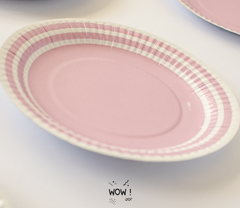 PLATO DE POLIPAPEL PERLADO 17CM X 6 Unid - comprar online