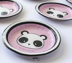 PLATOS POLIPAPEL PANDA 17CM X 10 Unid - comprar online