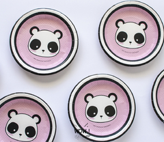 PLATOS POLIPAPEL PANDA 17CM X 10 Unid