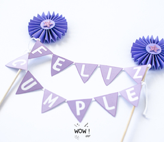 TOOPER FELIZ CUMPLE LILA - comprar online