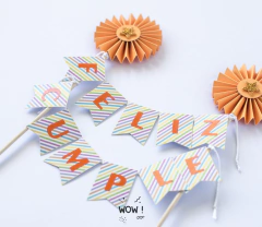 TOOPER FELIZ CUMPLE NARANJA - comprar online