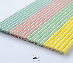 SORBETES DE POLIPAPEL COLORES PASTEL X 12 Unidades