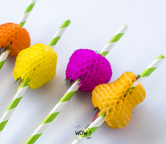 SORBETES DE POLIPAPEL PANAL DE FRUTAS X 6 Unidades