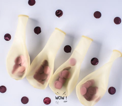 GLOBO CRISTAL X 10 UNIDADES CON CONFETTI - comprar online