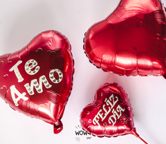 SET GLOBOS CORAZON x 3