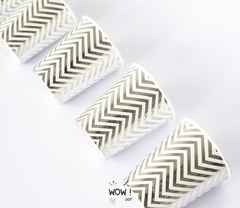 VASO POLIPAPEL PLATEADO RAYAS X 6 - comprar online