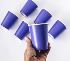VASO POLIPAPEL VIOLETA X 6 UNIDADES - comprar online