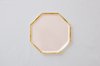 Plato Hexagonal Rosa x 10