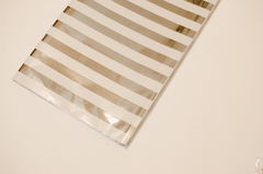 Mantel Plateado Rayas - comprar online