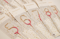 Vela Chispita Sparkle Nùmero Rosa & Gold en internet