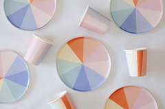 Plato Colores x 10 Unidades