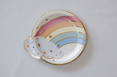 Plato Arco Iris x 8 unidades